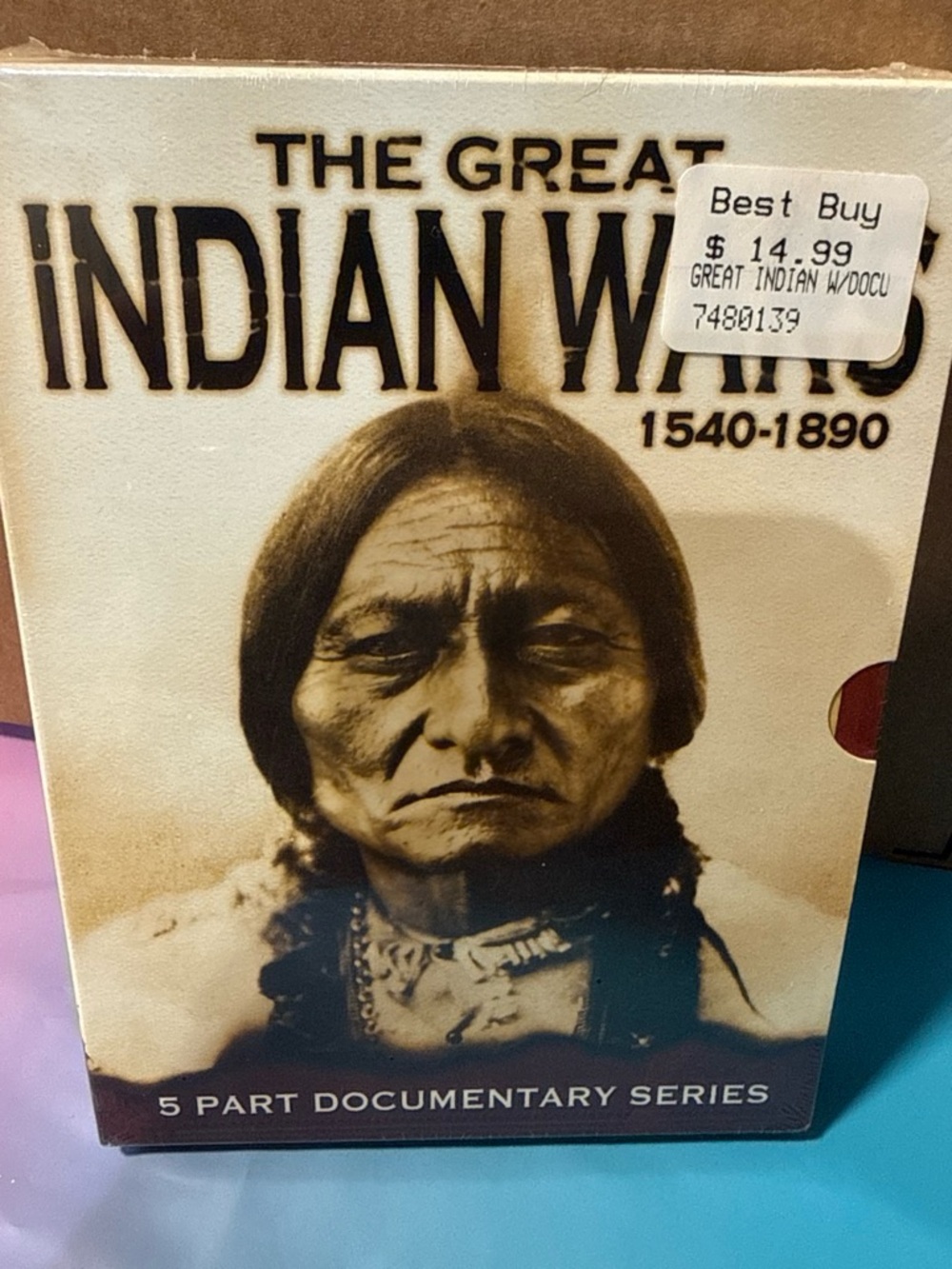 The Great Indian Wars 1540-1890 Vintage Documentary DVD Set - Brown Sepia